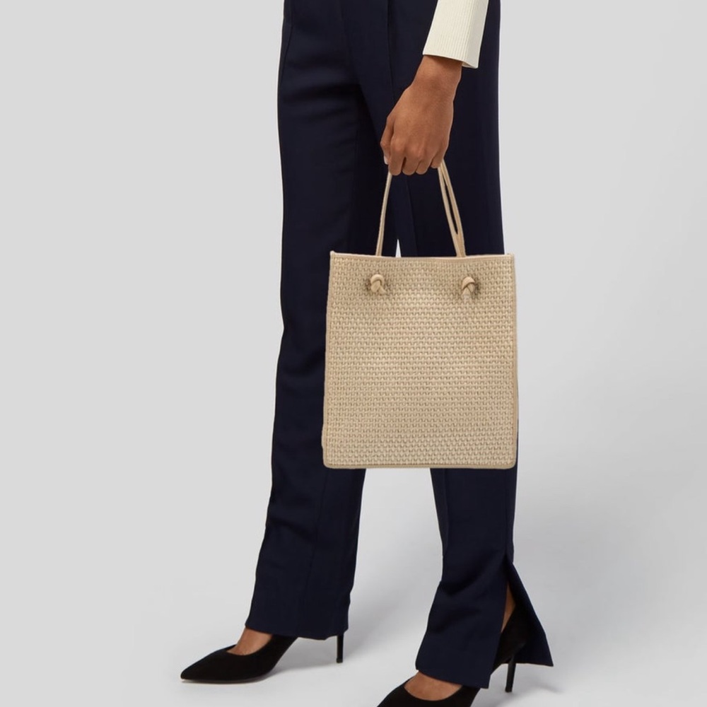 Vintage Bottega Veneta Raffia Woven Tote